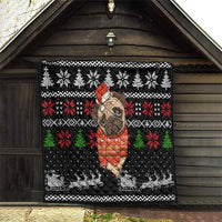 Lovely Pug Dog Christmas Quilt Xmas Holiday Patterns - Wonder Print Shop
