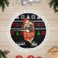 Lovely Pug Dog Christmas Tree Skirt Xmas Holiday Patterns - Wonder Print Shop