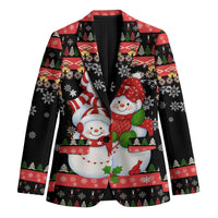 Lovely Snowman Christmas Blazer Xmas Holiday Patterns - Wonder Print Shop