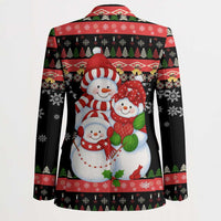 Lovely Snowman Christmas Blazer Xmas Holiday Patterns - Wonder Print Shop