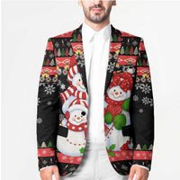 Lovely Snowman Christmas Blazer Xmas Holiday Patterns - Wonder Print Shop
