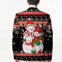 Lovely Snowman Christmas Blazer Xmas Holiday Patterns - Wonder Print Shop