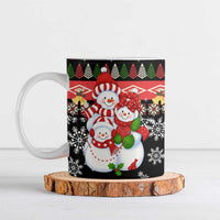 Lovely Snowman Christmas Ceramic Mug Xmas Holiday Patterns - Wonder Print Shop