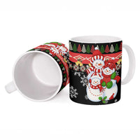 Lovely Snowman Christmas Ceramic Mug Xmas Holiday Patterns - Wonder Print Shop