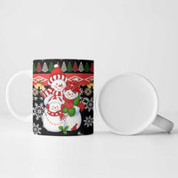 Lovely Snowman Christmas Ceramic Mug Xmas Holiday Patterns - Wonder Print Shop
