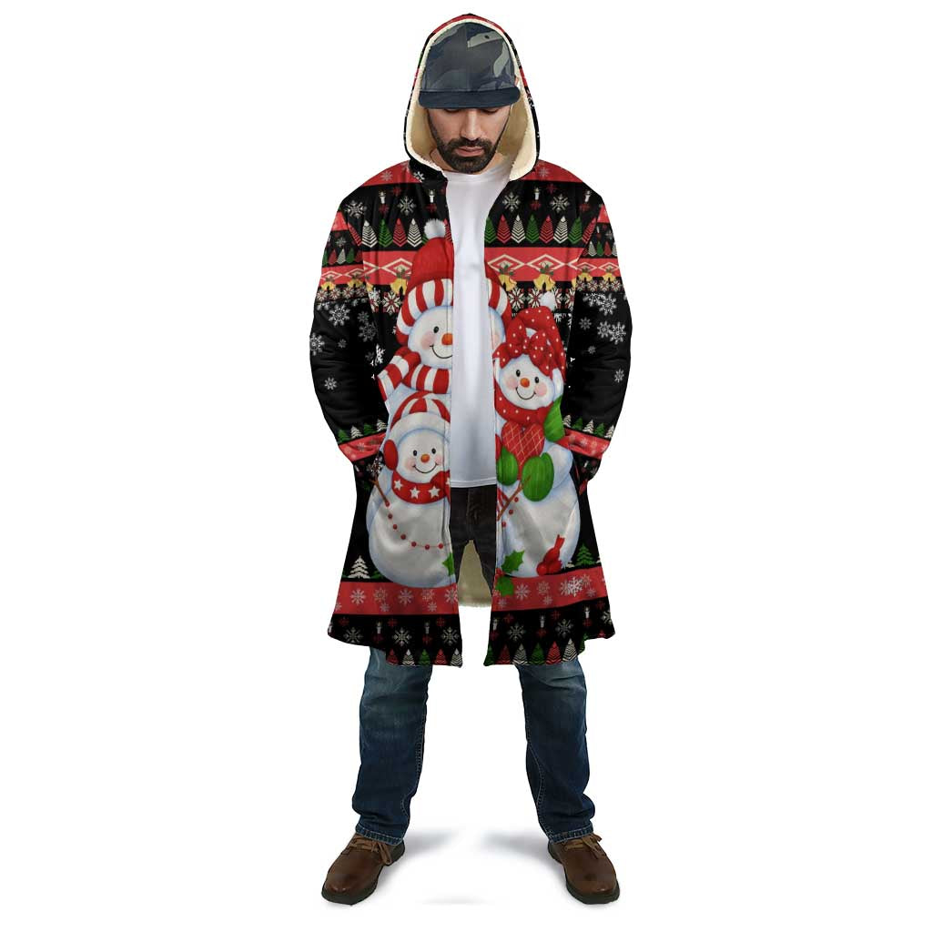 Lovely Snowman Christmas Cloak Xmas Holiday Patterns - Wonder Print Shop