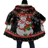 Lovely Snowman Christmas Cloak Xmas Holiday Patterns - Wonder Print Shop