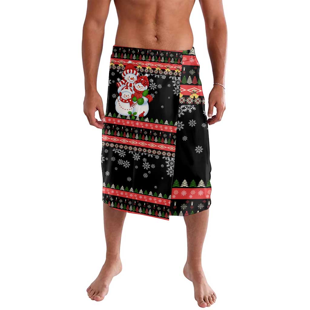 Lovely Snowman Christmas Lavalava Xmas Holiday Patterns - Wonder Print Shop