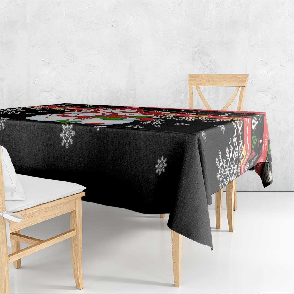 Lovely Snowman Christmas Tablecloth Xmas Holiday Patterns - Wonder Print Shop