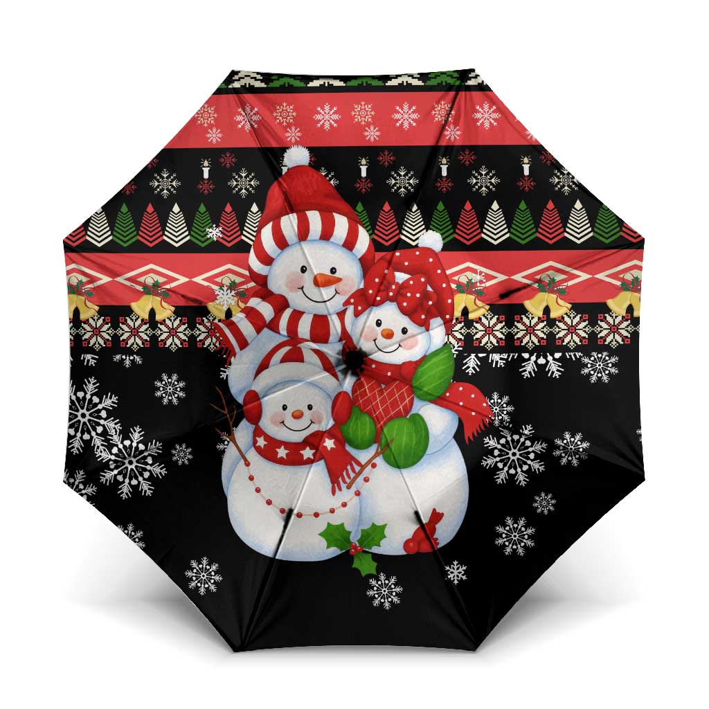 Lovely Snowman Christmas Umbrella Xmas Holiday Patterns - Wonder Print Shop