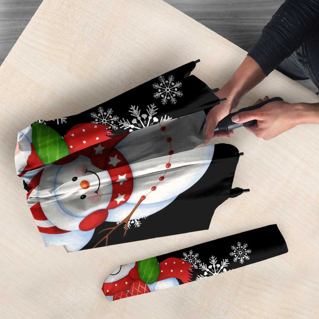 Lovely Snowman Christmas Umbrella Xmas Holiday Patterns - Wonder Print Shop