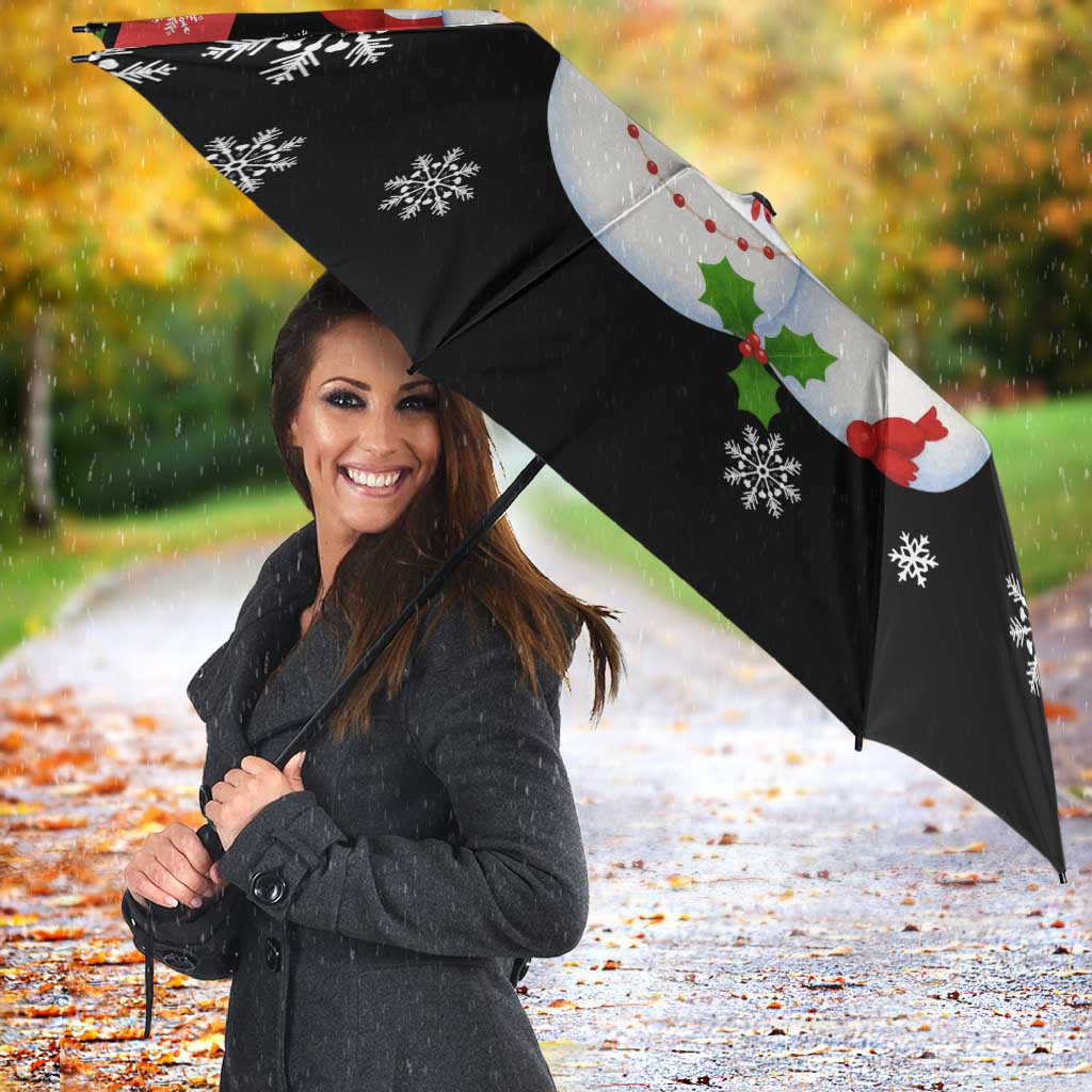 Lovely Snowman Christmas Umbrella Xmas Holiday Patterns - Wonder Print Shop