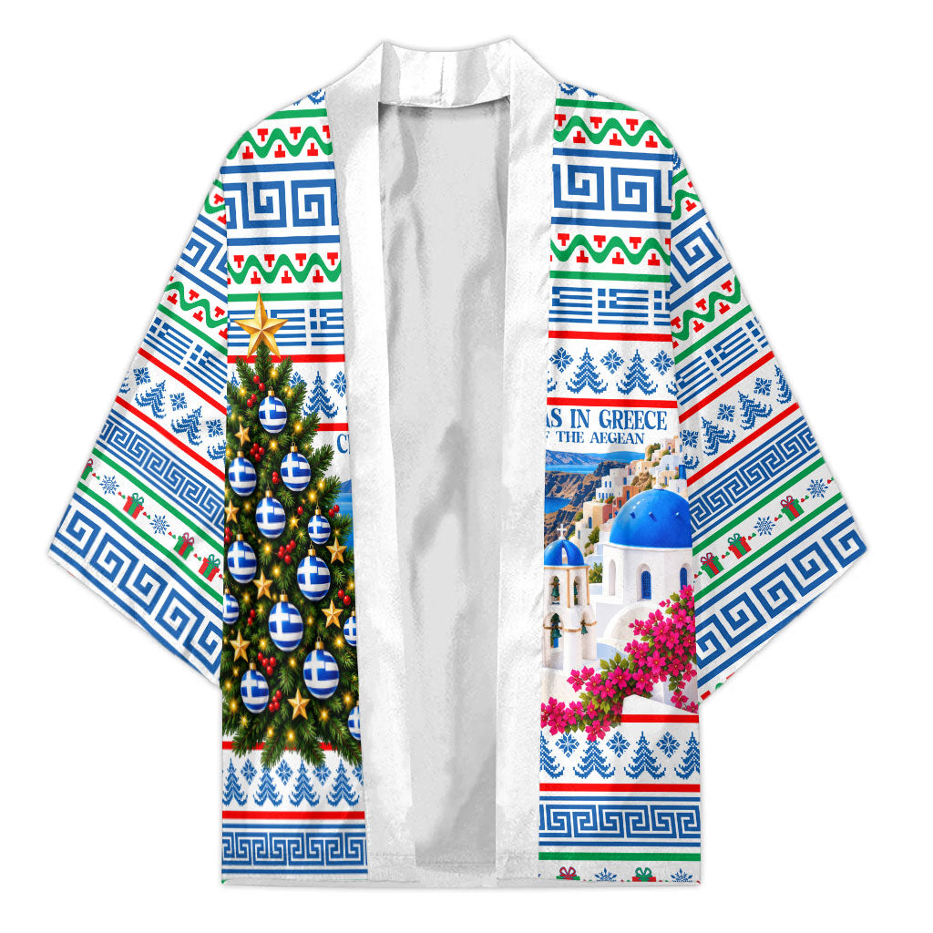 Christmas In Greece Kimono Lights Of The Aegean Sea Greek Cross