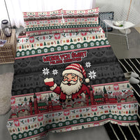Wesolych Swiat Poland Christmas Bedding Set Polish Eagle Crest Santa Claus