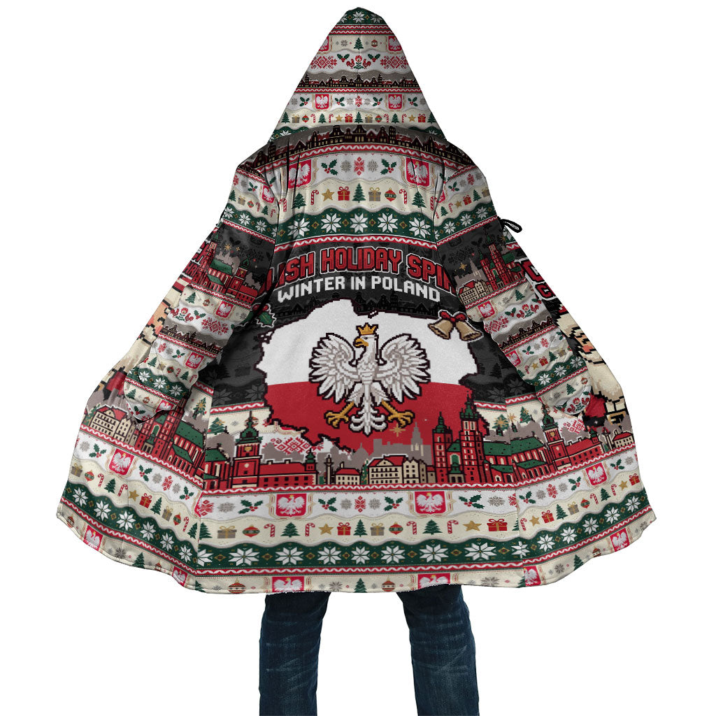 Wesolych Swiat Poland Christmas Cloak Polish Eagle Crest Santa Claus