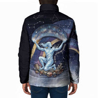 Shu Celestial Constellations Padded Jacket Rainbow Ancient Egyptian Sky Deity Theme