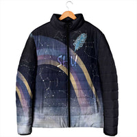 Shu Celestial Constellations Padded Jacket Rainbow Ancient Egyptian Sky Deity Theme