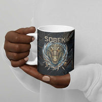 Sobek Egypt Ceramic Mug with Crocodile Head Water Symbolism Ancient Guardian
