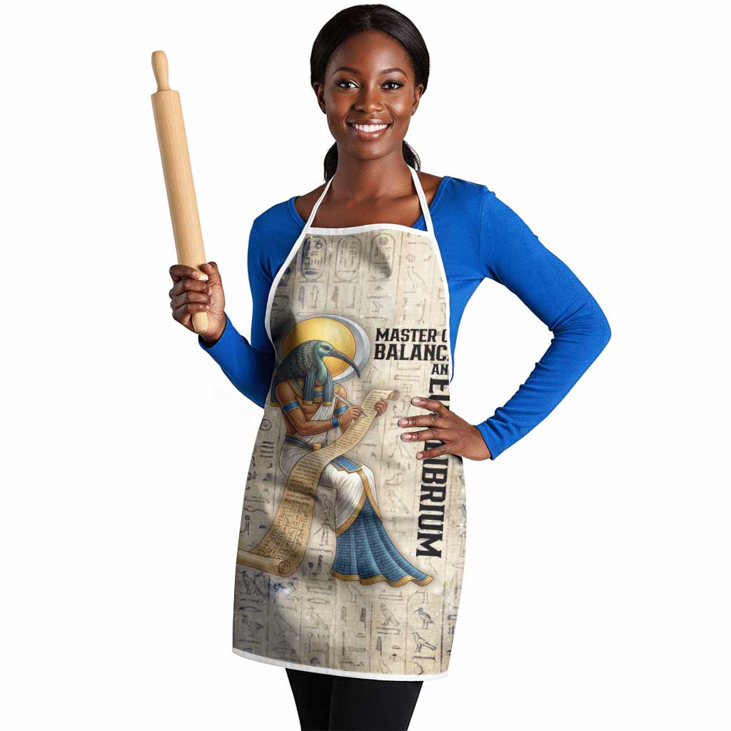 Thoth Apron Ibis Head and Ancient Scroll Egyptian Wisdom