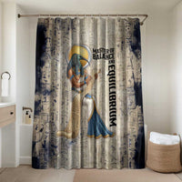 Thoth Bathroom Set Ibis Head and Ancient Scroll Egyptian Wisdom