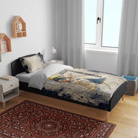 Thoth Bedding Set Ibis Head and Ancient Scroll Egyptian Wisdom