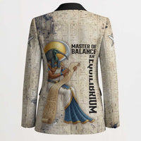 Thoth Blazer Ibis Head and Ancient Scroll Egyptian Wisdom