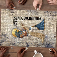 Thoth Puzzle Ibis Head and Ancient Scroll Egyptian Wisdom