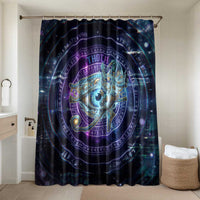 Thoth Ancient Egyptian Cosmic Bathroom Set with Sacred Eye and Baboon Symbol Theme
