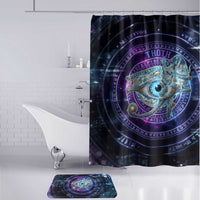Thoth Ancient Egyptian Cosmic Bathroom Set with Sacred Eye and Baboon Symbol Theme
