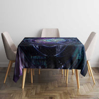 Thoth Ancient Egyptian Cosmic Tablecloth with Sacred Eye and Baboon Symbol Theme