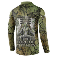 Osiris Button Sweatshirt Lord of Eternity Egyptian God Throne Mummy Staffs Ancient