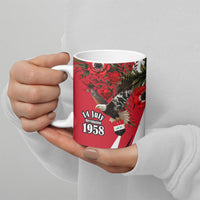 Iraq Revolution Soaring Eagle Ceramic Mug Iraqi Flag Red Roses Floral Design