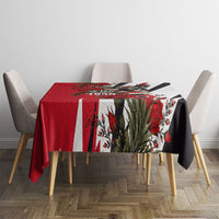 Iraq Revolution Soaring Eagle Tablecloth Iraqi Flag Red Roses Floral Design