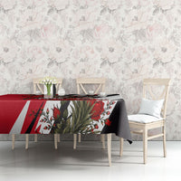 Iraq Revolution Soaring Eagle Tablecloth Iraqi Flag Red Roses Floral Design