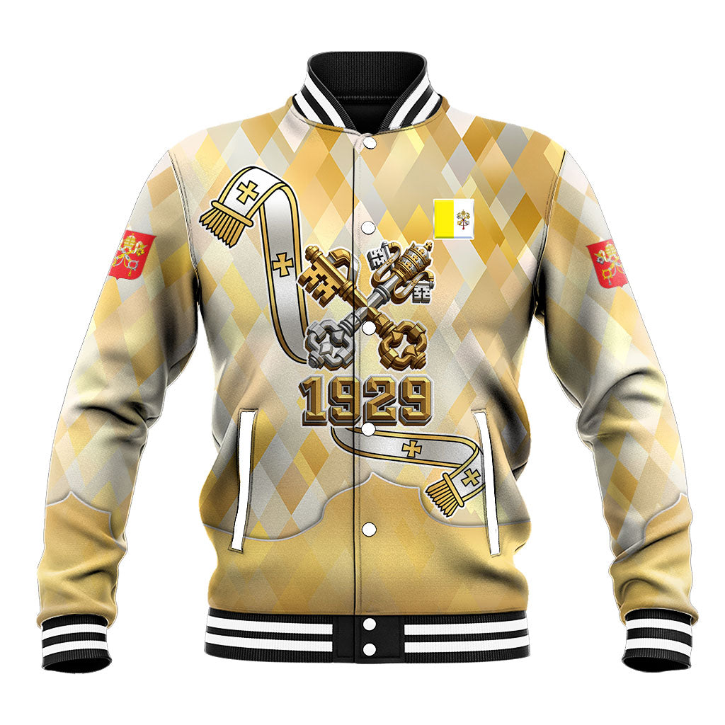 Vatican City Baseball Jacket Catholic Heritage St Peters Square - Coat Of Arms 1929