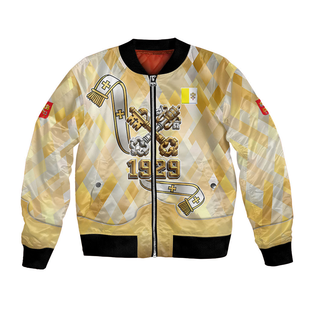 Vatican City Bomber Jacket Catholic Heritage St Peters Square - Coat Of Arms 1929