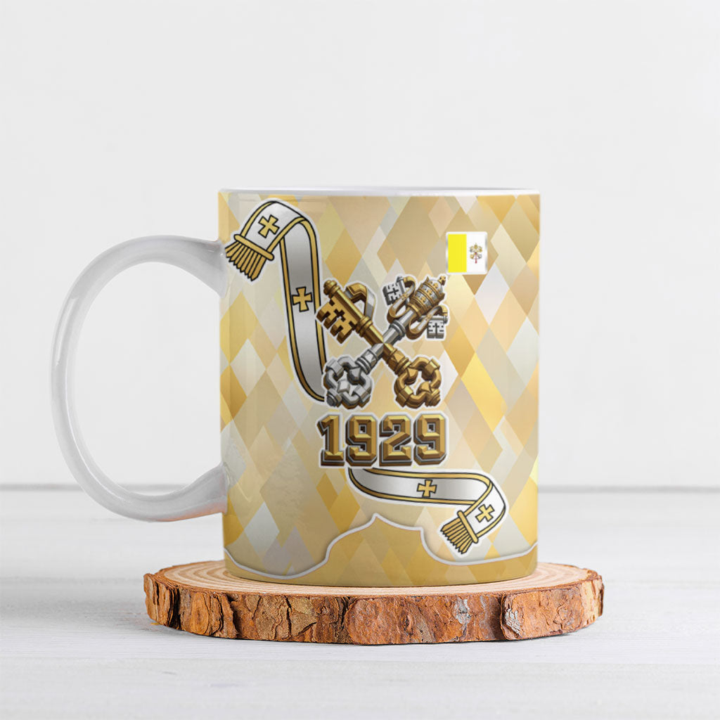 Vatican City Ceramic Mug Catholic Heritage St Peters Square - Coat Of Arms 1929