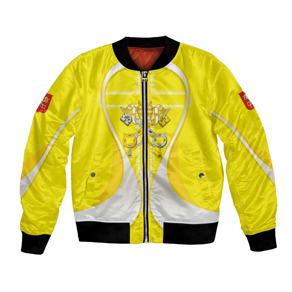 Saint Peters Basilica Vatican City Bomber Jacket Basilica Dome Catholic Cross Religious - Coat Of Arms Sketch Art