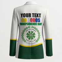 Personalized Comoros Independence Day Blazer July 6th National Pride Flag Graphic With Heritage Emblem