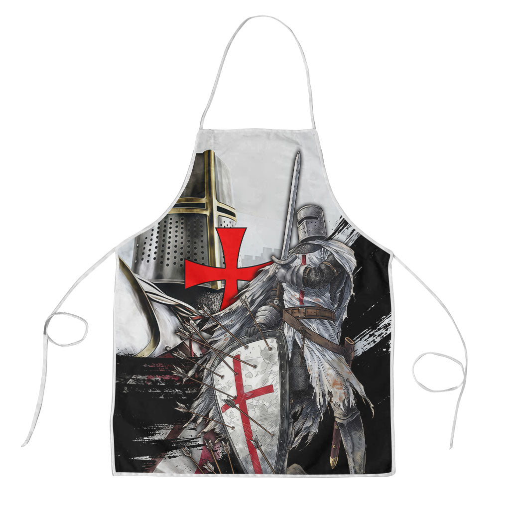 Knights Templar Crusader Apron Medieval Armor Red Cross Shield