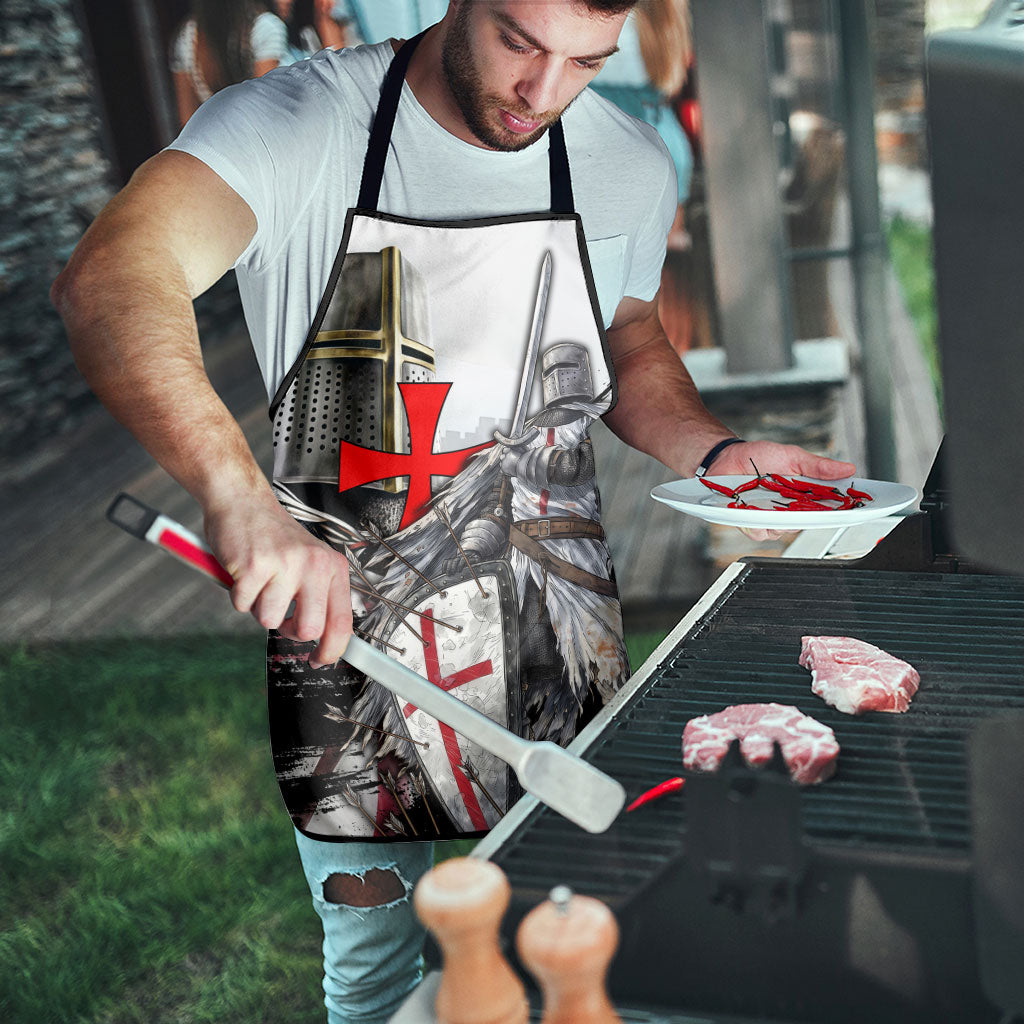 Knights Templar Crusader Apron Medieval Armor Red Cross Shield