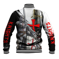Knights Templar Crusader Baseball Jacket Medieval Armor Red Cross Shield