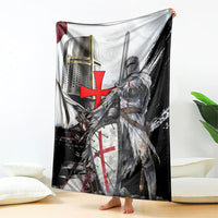 Knights Templar Crusader Blanket Medieval Armor Red Cross Shield