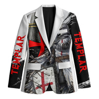 Knights Templar Crusader Blazer Medieval Armor Red Cross Shield