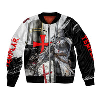 Knights Templar Crusader Bomber Jacket Medieval Armor Red Cross Shield