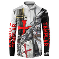 Knights Templar Crusader Button Sweatshirt Medieval Armor Red Cross Shield