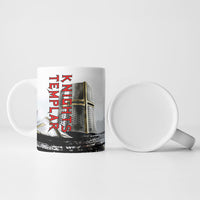 Knights Templar Crusader Ceramic Mug Medieval Armor Red Cross Shield