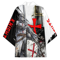 Knights Templar Crusader Kimono Medieval Armor Red Cross Shield