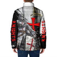 Knights Templar Crusader Padded Jacket Medieval Armor Red Cross Shield