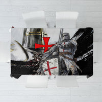 Knights Templar Crusader Tablecloth Medieval Armor Red Cross Shield